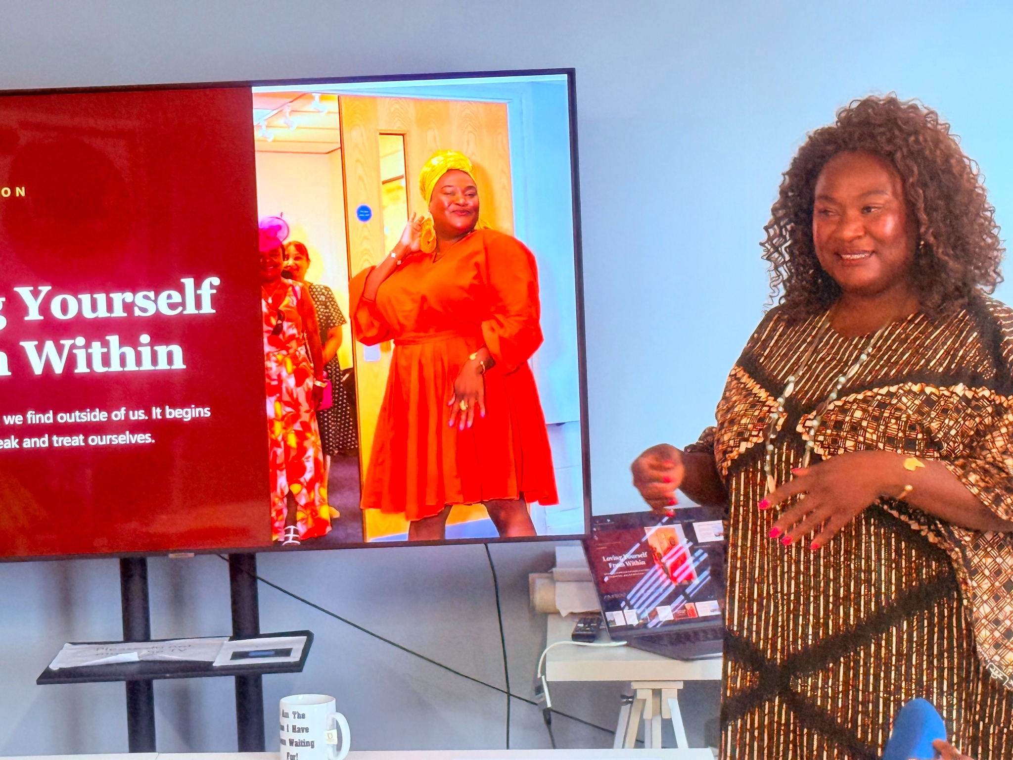 A speaker presenting at an Arise project session
